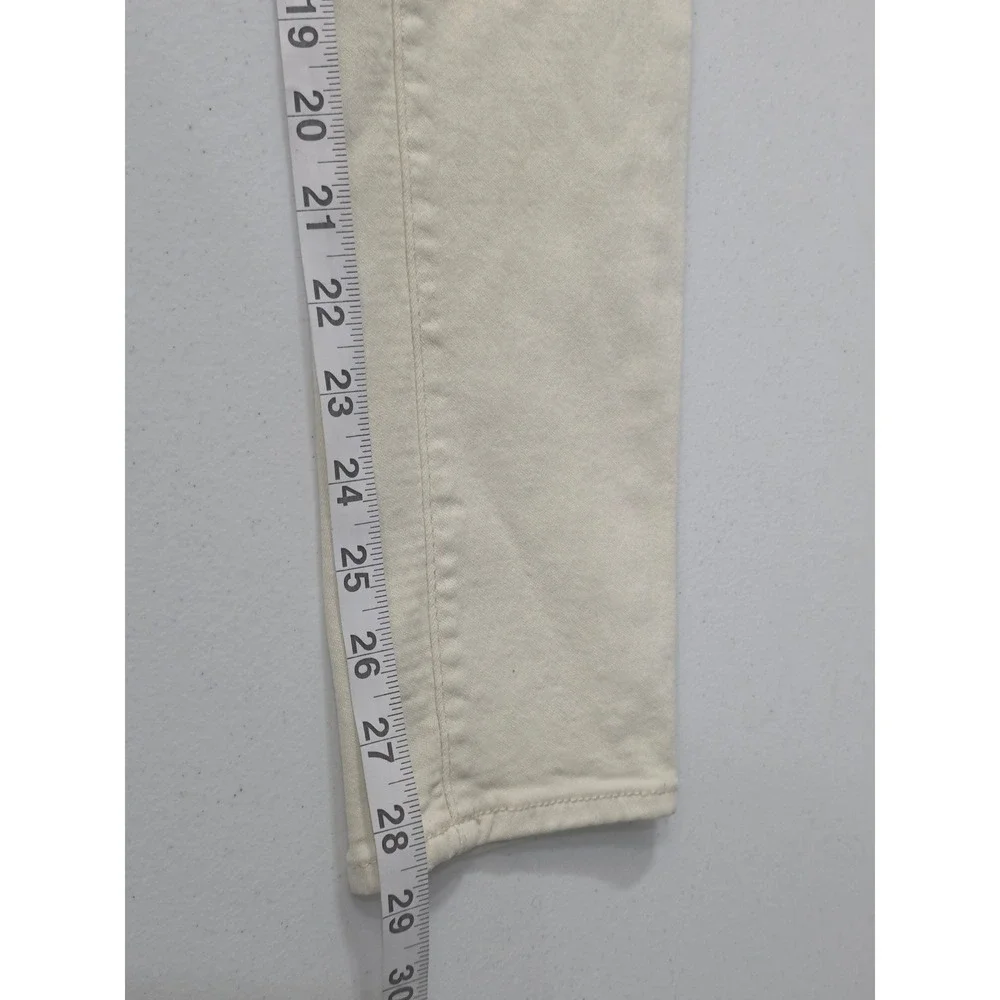 Universal‎ Thread Womens High Rise Skinny Jeans Cream Button Fly Size 4/27R